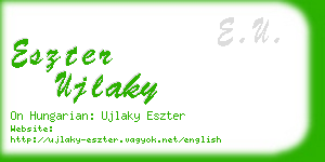 eszter ujlaky business card